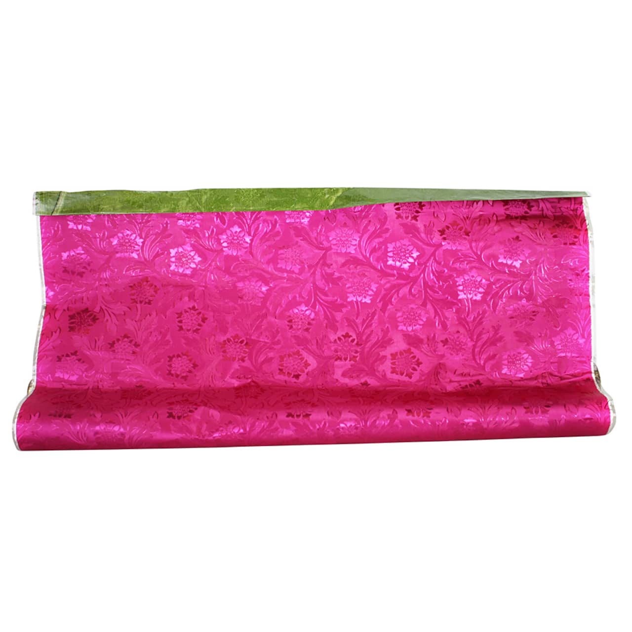 JAM Paper Floral Foil Wrapping Paper, 20" x 30ft.